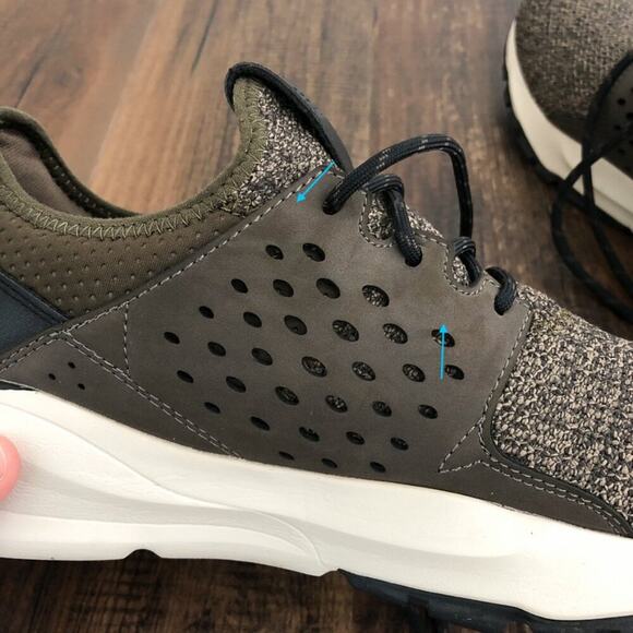 Skechers Relven Velton Sneaker Sporty Air Cooled Memory Foam Size 10 Green Brown - Picture 6 of 13